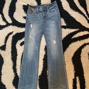 Victoria’s Secret hipster destroyed denim bootcut jeans